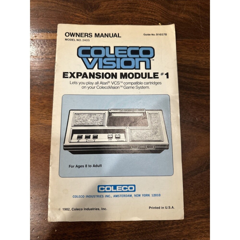 Coleco Vision Model No. 2405 Original Owners Manual only